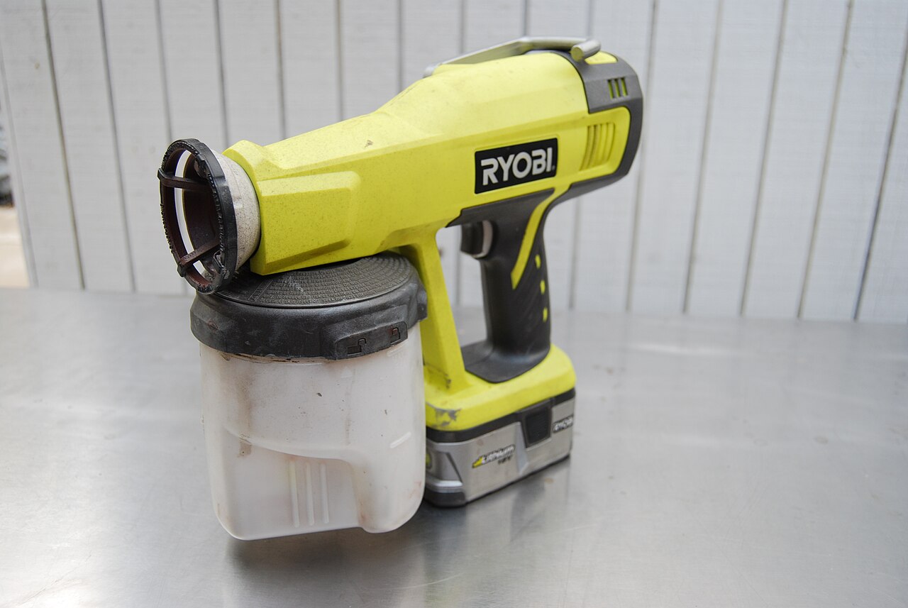Pistola de pintura elétrica sem fio Ryobi