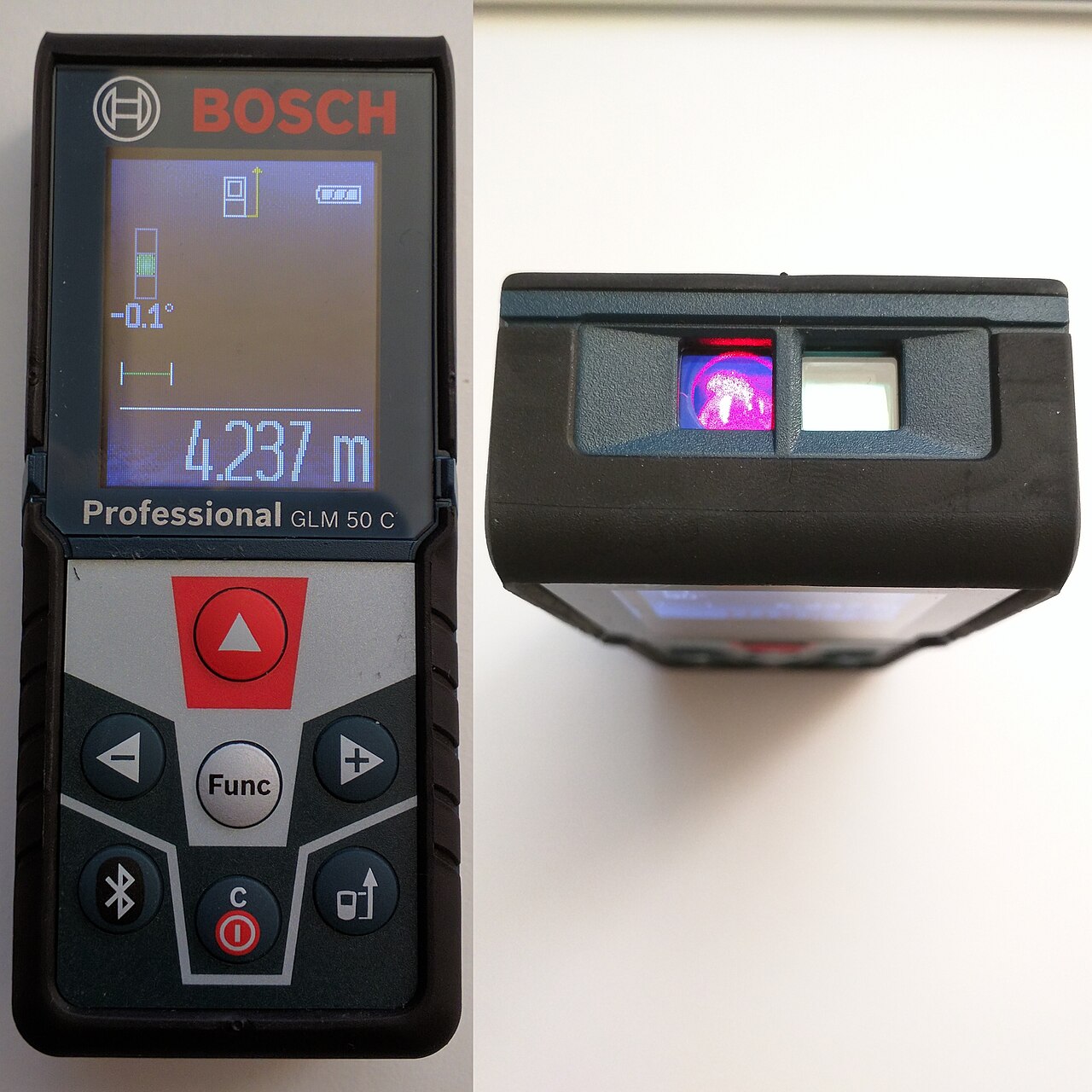 Trena a laser medindo distância, modelo Bosch GLM