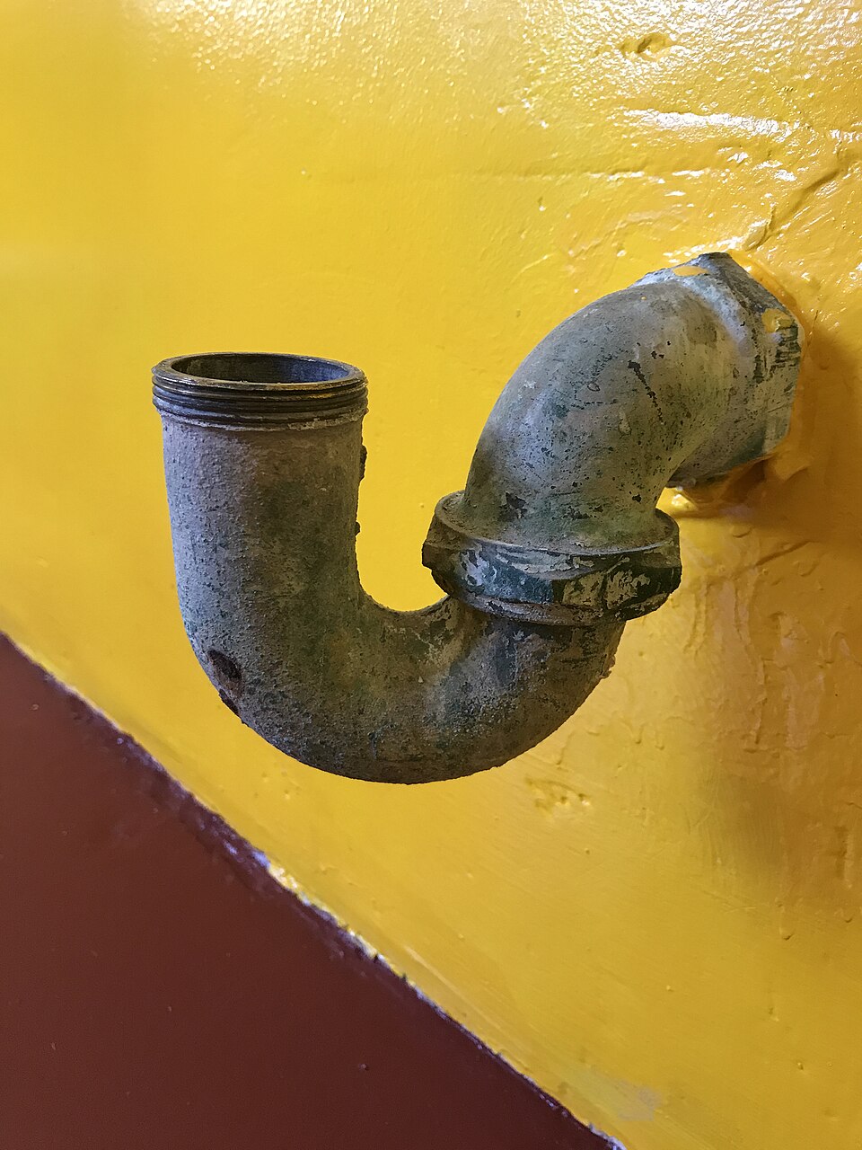 Sifao tipo P em latao para pia