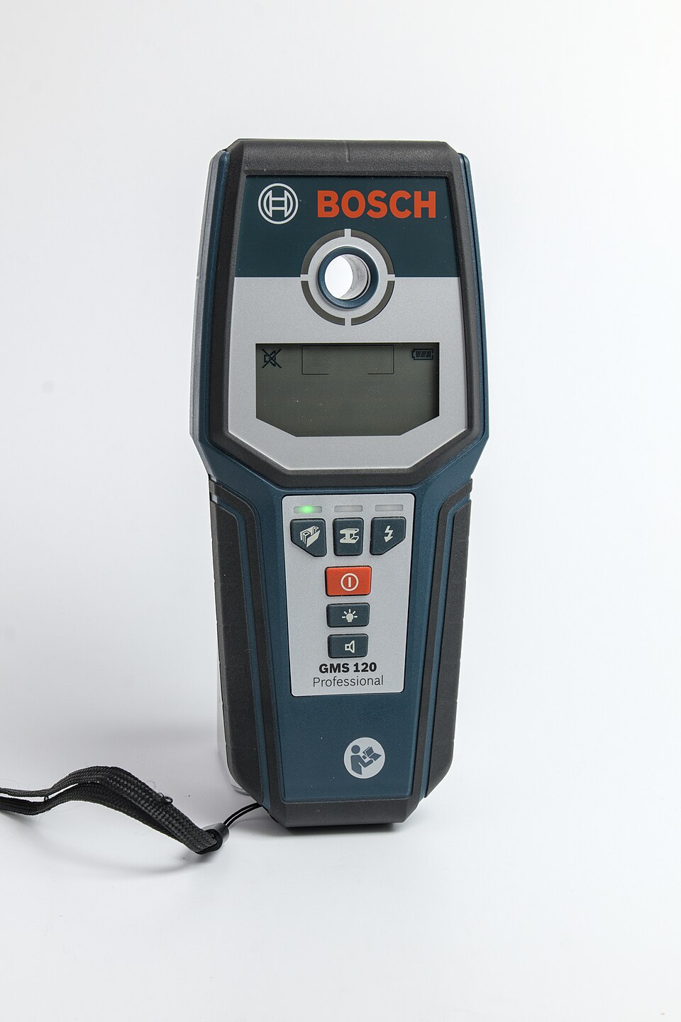Detector de montantes usado para identificar o tipo de parede antes de furar