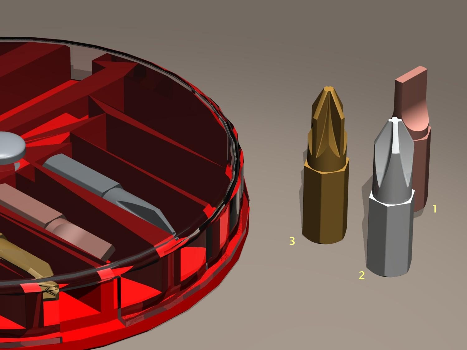 Jogo de bits para parafusadeira, incluindo pontas Phillips e Torx